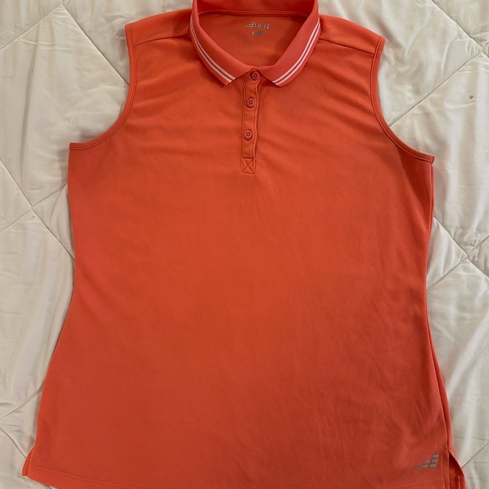 bcg Women’s Sleeveless Shirt Size Large Peach